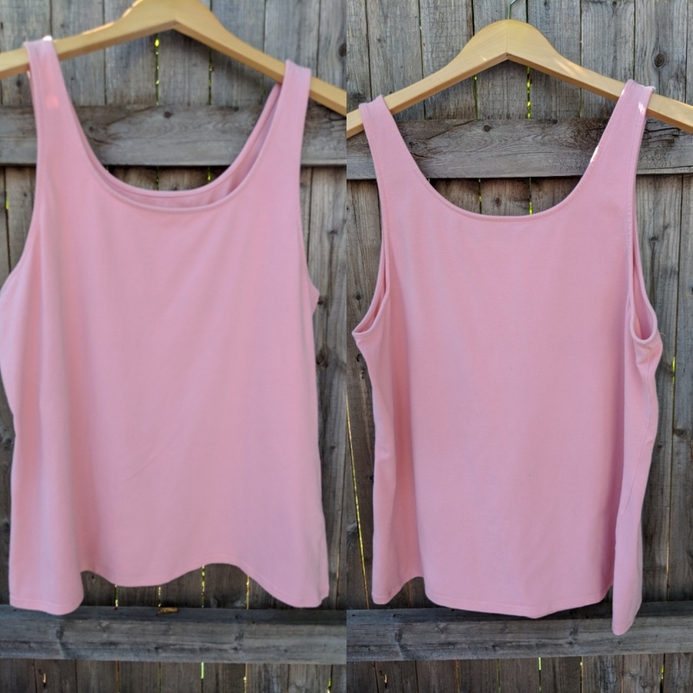 J Jill Perfect Tank Pima Cotton XL Pastel Pink
